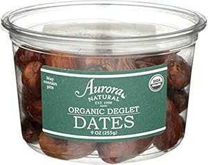 AURORA PRODUCTS オーガニック種抜きデーツ、9オンス AURORA PRODUCTS Organic Pitted Dates, 9 OZ