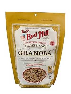 Bob's Red Mill グルテンフリー ハニー オーツ グラノーラ、12 オンス Bob's Red Mill Gluten Free Honey Oat Granola, 12 Oz
