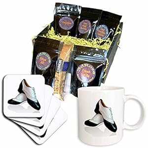 3dRose タップ シューズ コーヒー ギフト バスケット、マルチ 3dRose Tap Shoes Coffee Gift Basket, M..