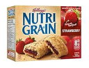 Kellogg's Nutri-Grain、ストロベリーシリアルバー、295g/10.4オンス、8ct、(カナダから輸入} Kellogg's Nutri-Grain, Strawberry Cereal Bars, 295g/10.4oz., 8ct, (Imported from Canada}