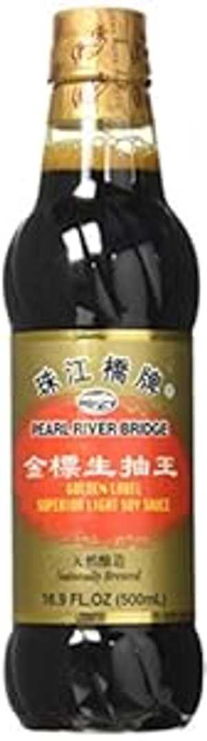 珠江橋ゴールデンラベル上等薄口醤油、ペットボトル、16.9オンス Pearl River Bridge Golden Label Superior Light Soy Sauce, Plastic Bottles, 16.9 oz.