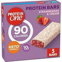 Protein One 90 Calorie Keto Protein Bars, Strawberries and Cream, 5 ct(4)