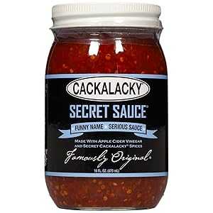 Cackalacky Famously Original Secret Sauce 16 oz - Gourmet Vinegar-Based Marinade and Dipping Sauce, Crafted with Natural Spices Cackalacky Famously Original Secret Sauce 16 oz - Gourmet Vinegar-Based Marinade and Dipping Sauce, Crafted with Natural Spices