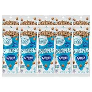 The Good Bean Crunchy Chickpeas - Sea Salt - (10 Pack) 1.4 oz Packet -...