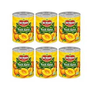 Del Monte Yellow Cling Canned Peach Halves in Heavy Syrup, 29 oz Can (Pack of 6) Del Monte Yellow Cling Canned Peach Halves in Heavy Syrup, 29 oz Can (Pack of 6)