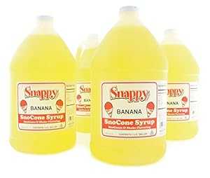 スナッピー バナナ スノ コーン シロップ、1 ガロン、4 パック Snappy Popcorn Snappy Banana Sno Cone Syrup, 1 Gallon, 4 Pack スナッピー バナナ スノ コーン シロップ、1 ガロン、4 パック Snappy Popcorn Snappy Banana Sno Cone Syrup, 1 Gallon, 4 Pack