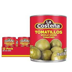 La Costeña La Coste a Green Tomatillos Packed in Water, 28 Oz Can...