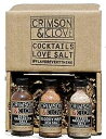 Crimson and Clove Cocktail Rimming Salt Gift Set by Crimson & Clove - Bloody Mary Sea Salt, Citrus Margarita Salt and Spicy Margarita Salt