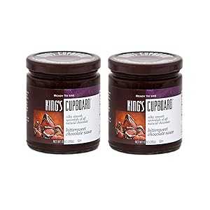 ビタースウィートチョコレートソース、キングスカップボード、2個 The King's Cupboard Bittersweet Chocolate Sauce, King's Cupboard, 2 Count