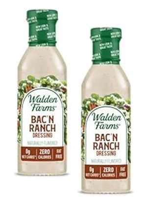Walden Farms カロリーフリードレッシング ベーコンランチ -- 12 液量オンス - 2 個 Walden Farms Calorie Free Dressing Bacon Ranch -- 12 fl oz - 2 pc