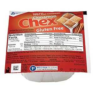 General Mills Cinnamon Chex Cereal Single Serve Bowl, Gluten Free Brea...