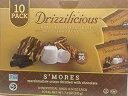 Drizzilicious S'Mores クリスプ チョコレート添え 10 個 Drizzilicious S'Mores Crisp with Chocolate, 10 Count