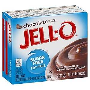 Jell-O シュガーフリー チョコレート インスタント プディング ミックス 1.4 オンス ボックス (6 個パック) Jell-O Sugar-Free Chocolate Instant Pudding Mix 1.4 Ounce Box (Pack of 6)