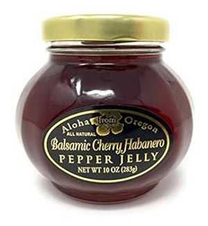 バルサミコチェリーハバネロペッパーゼリー (10オンス) Aloha From Oregon Balsamic Cherry Habanero P..