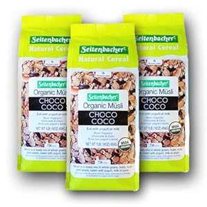 Seitenbacher Organic Choco Coco Muesli Cereals 1lbs. - 3 pack