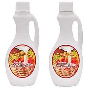ハワイアン サン プレミアム ココナッツ シロップ 8.3 fl. オズ。ミニボトル(2本入) Hawaiian Sun Premium Coconut Syrups 8.3 fl. oz. Mini Bottles (Pack of 2)