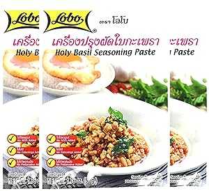 Lobo Holy Basil Seasoning Paste 1.76 Oz. (Pack of 3)
