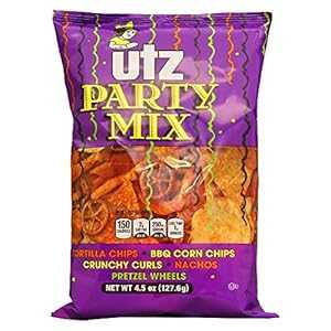 UTZ ѡƥ ߥå4.5  Хå (4 ĥѥå) UTZ Party Mix, 4.5 Oz Bags (Pack o...