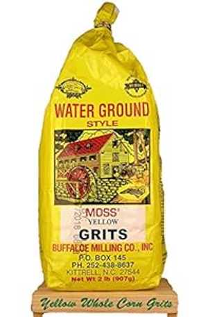 モスウォーターグラウンド イエローコーングリッツ 2ポンド Julias Pantry Moss Water Ground Yellow Corn Grits 2 Lbs