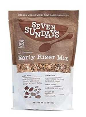 セブンサンデーズ、ミューズリー、ココア&ココナッツ、6個パック、サイズ - 12オンス、数量 - 1ケース Seven Sundays, Muesli, Cocoa&Coconut, Pack of 6, Size - 12 OZ, Qu - 1 Case