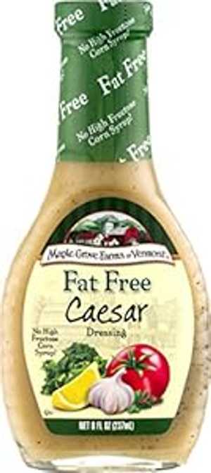 Maple Grove Farms Fat Free Salad Dressing, Caesar, 8 Ounce (Pack of 12)