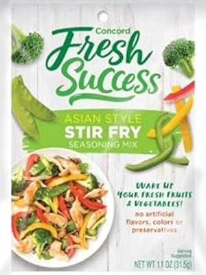 Concord Farms Asian Style Stir Fry Mix, Net Wt 1.1 oz(VALUE Case of 12 Packets)