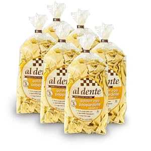 アルデンテパッパルデッレ、ゴールデンエッグ、12オンス（6個パック） Al Dente Pappardelle, Golden Egg, 12-Ounce (Pack of 6)