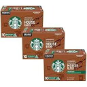 スターバックス ディカフェ ハウス ブレンド ミディアム コーヒー K カップ ポッド、ハウス ブレンド、10 CT (3 個パック) Starbucks Decaf House Blend Medium Coffee K-Cup Pods, House Blend, 10 CT (Pack of 3)