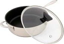 Ozeri ZP11-5L Sauce Pan and Lid with a 100% PFOA and APEO-Free Non-Stick Coating developed in the USA, 5 L (5.3 Quart), Stainless Steel
