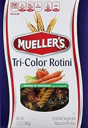 Mueller's トリコロール ロティーニ、12 オンス Mueller's Tri-Color Rotini, 12 Ounce
