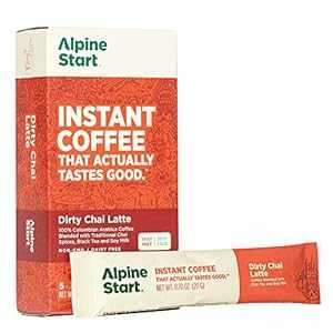Alpine Start Premium Instant Coffee Dirty Chai Latte. Arabica Coffee B...