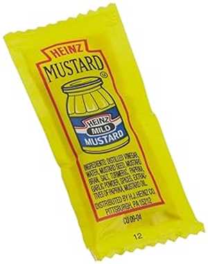 Heinz Mustard, 0.2-Ounce Single Serve Packages (Pack of 500)