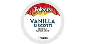 フォルジャーズ グルメ セレクション バニラ ビスコッティ コーヒー K カップ、3 個パック Folgers Gou..