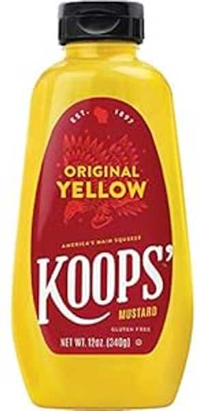 Koops' ꥸʥ  ޥɡ12  ܥȥ롢4ܥѥå Koops' Original Yellow Mustar...