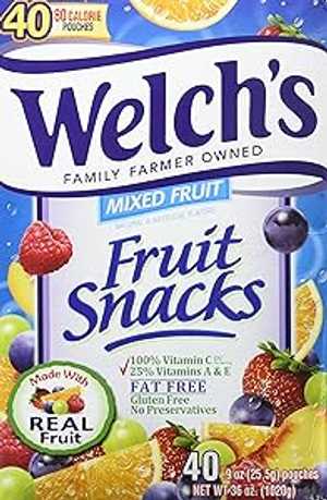 Welch's Fruit Snacks, Mixed Fruit, Gluten Free, Bulk Pack, 40 count (P...