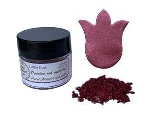 パッションレッドメタリックラスターダスト(4グラム容器) By Oh! スイートアートコーポレーション PASSION RED METALLIC LUSTER DUST (4 grams Container) By Oh! Sweet Art Corp