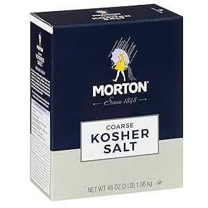 Morton Coarse Kosher Salt, 3 lbs., dark blue