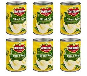 Del Monte 缶詰バートレット スライス梨のヘビーシロップ漬け、15.25 オンス (6 個パック) Del Monte Canned Bartlett Sliced Pears in Heavy Syrup, 15.25-Ounce (Pack of 6)