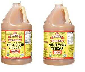 Bragg オーガニック アップル サイダー ビネガー、生、無濾過、with the Mother、128 オンス - パック 2 Bragg Organic Apple Cider Vinegar, Raw, Unfiltered, with the Mother, 128 Ounce - Pack 2