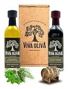 Viva Oliva Two 60ml (2oz) バラエティ ギフトセット - トスカーナのハーブを注入したオリーブオイル & 18 年間伝統的な樽熟成バルサ...