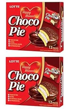 ロッテ チョコパイ 2個パック（チョコパイ） Lotte Choco Pies 2 Packs (Choco Pie)