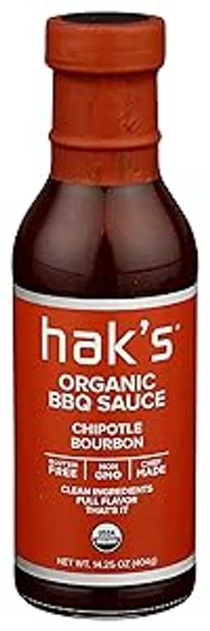 Hak's HAKS Organic Chipotle Bourbon Bbq Sauce, 14.25 OZ