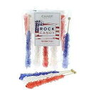 USA ロック キャンディ オン ア スティック - 10 パック - 特大個別包装ロック キャンディ - 独立記念日のキャンディ - 赤、白、青のアメリカン プライド Candy Envy USA Rock Candy On a Stick -10 Pack - Extra Large Individually Wrapped