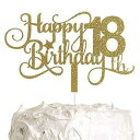 ALPHA K GG 18歳の誕生日ケーキトッパー、ハッピー18歳の誕生日ケーキトッパー、18歳の誕生日パーティーデコレーション ALPHA K GG 18th Birthday Cake Topper, Happy 18th Birthday Cake Topper, 18th Birthday Party Decoration(4)