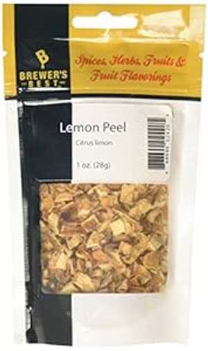 レモンピール、ドライハーブ、1オンス 100%天然、無添加 AzureGreen Lemon Peel, Dried Herb, 1 Oz 100% Natural No Additives