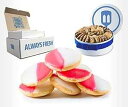 Gimmee Jimmy のクッキーとギフト 伝統的なピンクと白のクッキー クッキー18個 Gimmee Jimmy's Cookies and Gifts Traditional Pink and White Cookies 18 Cookies