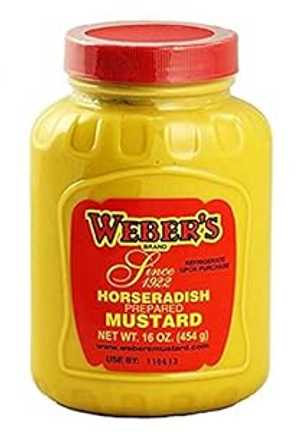 Buffalo's Own Weber's ブランド オリジナル ホースラディッシュ マスタード 16 オンス - 6 個パック Weber's W Buffalo's Own Weber's Brand Original Horseradish Mustard 16oz - Pack of 6 Buffalo's Own Weber's ブランド オリジナル ホースラディッシュ マスタード 16 オンス - 6 個パック Weber's W Buffalo's Own Weber's Brand Original Horseradish Mustard 16oz - Pack of 6