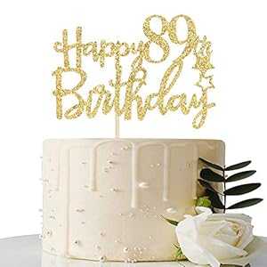 ゴールドグリッター ハッピー 89 歳の誕生日ケーキトッパー - 89 ケーキトッパー - 89 歳の誕生日パーティー用品 - 89 歳の誕生日パーティーデコレーション Maicaiffe Gold Glitter Happy 89th Birthday Cake Topper - 89 Cake Topper - 89th Bir ゴールドグリッター ハッピー 89 歳の誕生日ケーキトッパー - 89 ケーキトッパー - 89 歳の誕生日パーティー用品 - 89 歳の誕生日パーティーデコレーション Maicaiffe Gold Glitter Happy 89th Birthday Cake Topper - 89 Cake Topper - 89th Bir