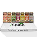 iSpice - ワールドフレーバーシーズニング 7 パック - Southern Laguna 各 1 個入り: ジャマイカ ジャーク、ラテン、エルブ ド プ...