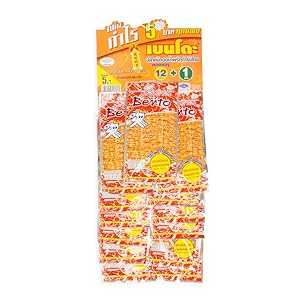 amphannutta [BENTO] Squid Seafood Snack Namprik Thai Chili Sauce Original 5g (12+1pack)